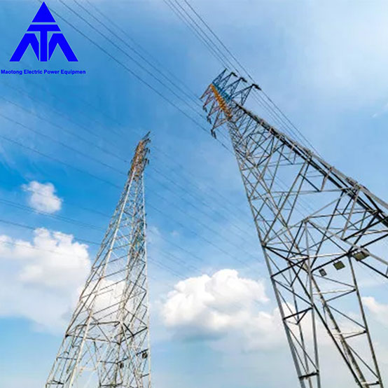 Menara Tenaga Listrik Distribusi Baja 66KV Sudut Galvanis